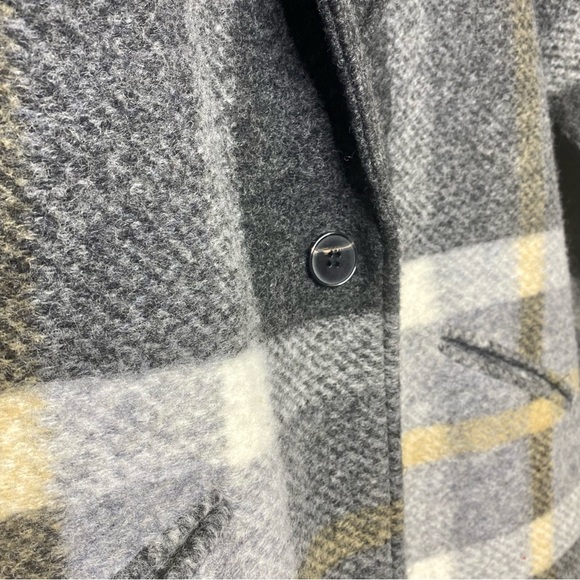 Cynthia Rowley long wool plaid jacket - Picture 7 of 12